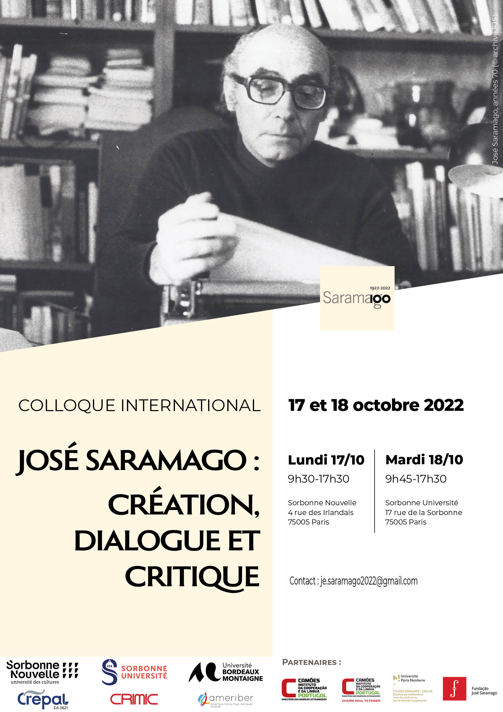 Affiche José Saramago