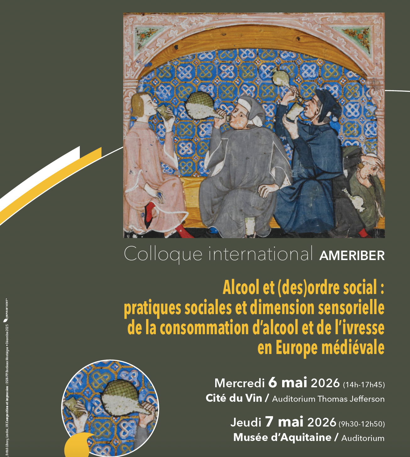 Alcohol y (des)orden social: prácticas sociales y dimensión sensorial del consumo de alcohol y de la embriaguez en la Europa medieval